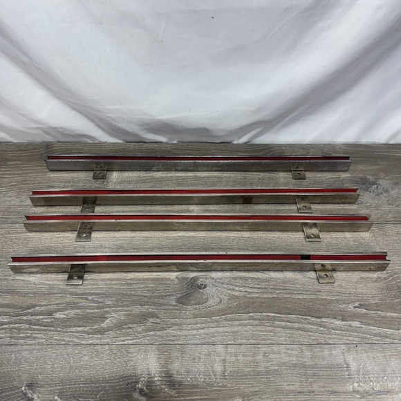 The Unbranded Brand Other - Lot Of 4 VTG 24" Magnetic Tool Holder Strip Organizer Rack Garage Shop Storage